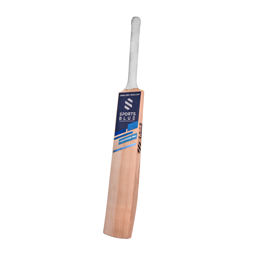 Sports Blue - Precision PRO (Professional Grade) | English Willow Cricket Bat (with free accesories)