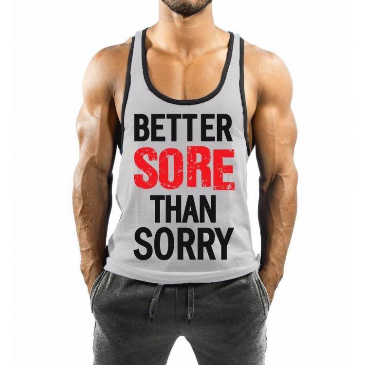 Better Sore than Sorry - Training/fitness Tank Top - Sports Blue