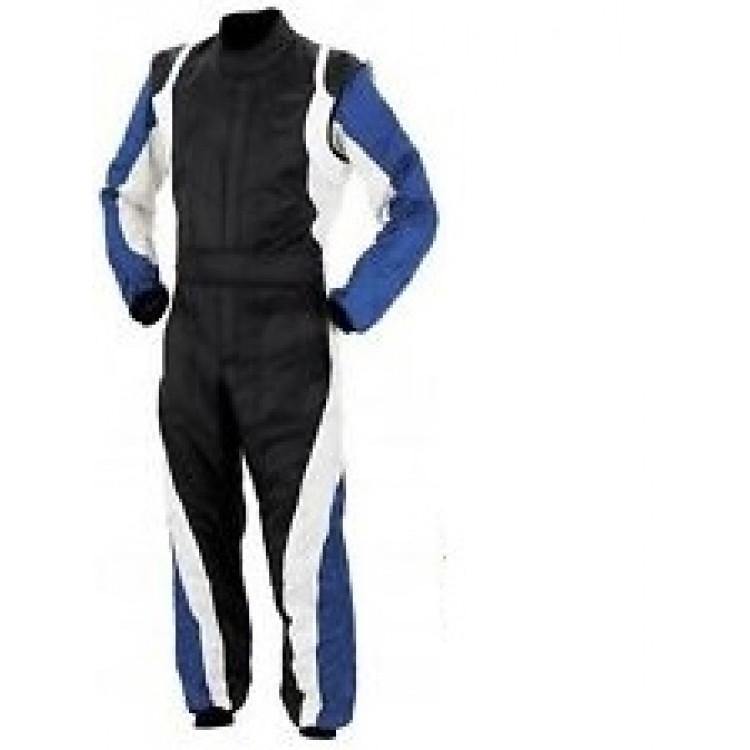 Black and Blue Kart Race Suit (Free Balaclava) - Sports Blue