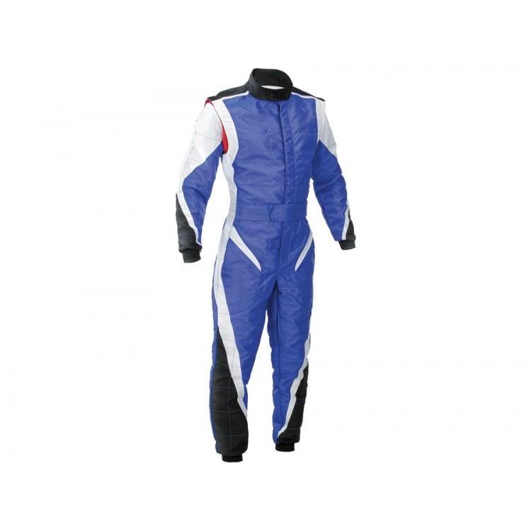 Blue and White Kart Suit (Free Balaclava) - Sports Blue