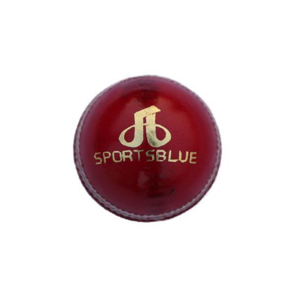 4pc Sports Blue Red Cricket Hard ball (6 balls per pack) - 156 gm - Sports Blue