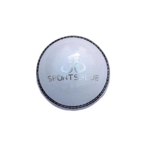 4pc Sports Blue White Cricket Hard ball (6 balls per pack) - 156 gm - Sports Blue